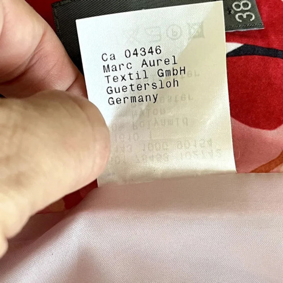 Marc Aurel Womens Size 38 A-Line Knee-Length Flower Print Skirt‎ Pockets Lined - Picture 7 of 10